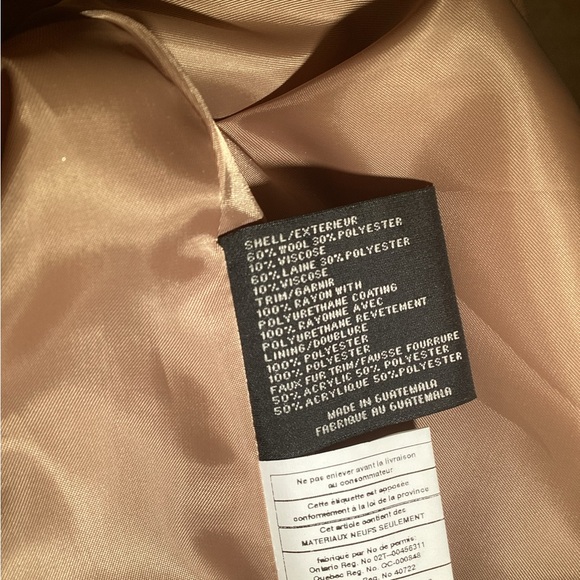 Via spiga faux fur trim wool blend jacket size 14 - Picture 11 of 14